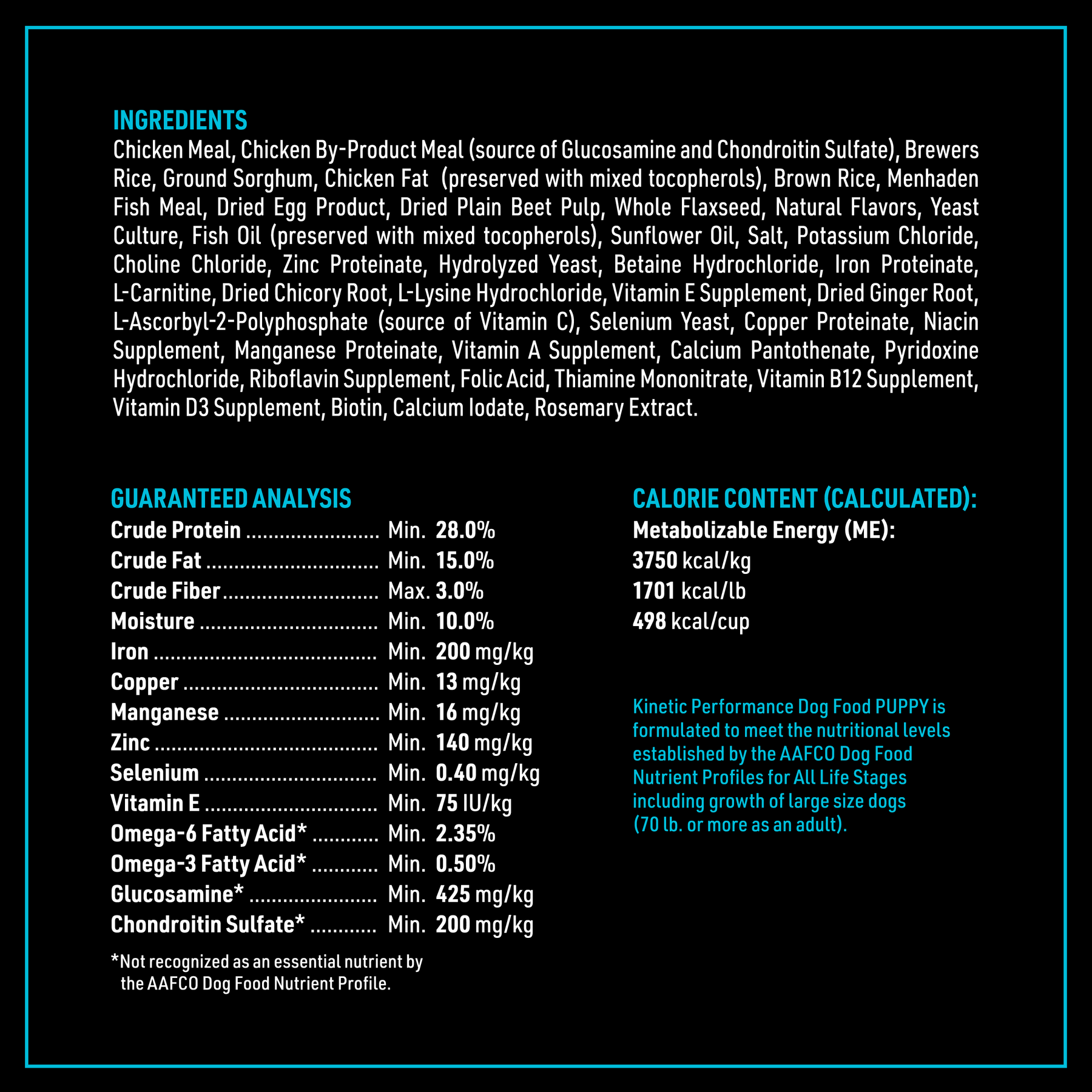 Puppy 28K – Kinetic Dog Food